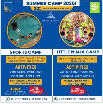 Ambience Public School: Summer Sports Camp 2025