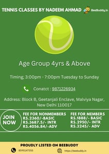 Tennis Classes By Nadeem Ahmad-Tennis Class for kids