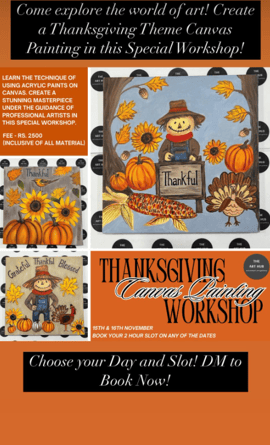 The Art Hub-Thanks Giving Canvas Painting workshop