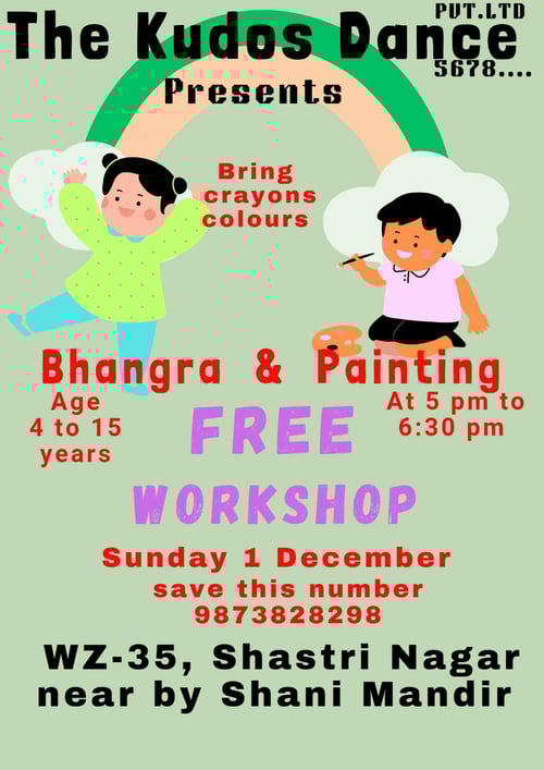 The Kudos Dance-Bhangra & Painting Free Workshop
