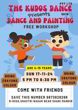 The kudos dance-Dance & painting Free workshop for new and old students