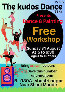 THE KUDOS DANCE-Dance & painting free workshop