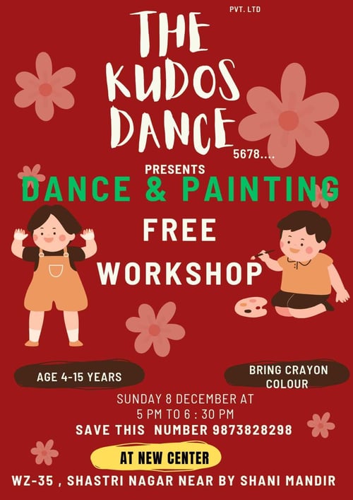 The Kudos Dance-Dance & Painting Free Workshop