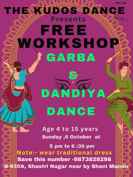 The Kudos Dance-Garba & Dandiya free workshop