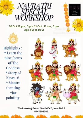The Learning Brush-Navratri Special workshop