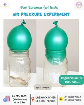 The Little Explorer-Fun Science For Kids Air Pressure Experiment