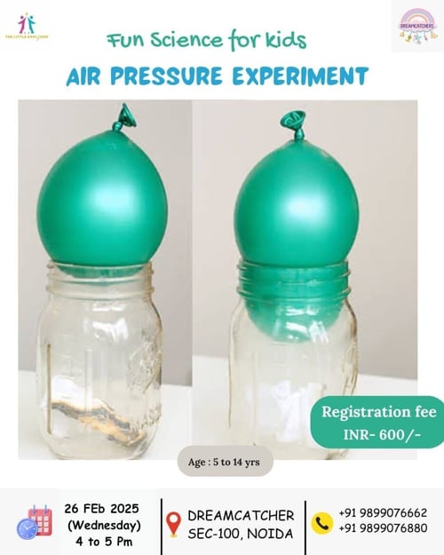 The Little Explorer-Fun Science For Kids Air Pressure Experiment