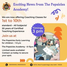 The Popsicles-Coaching Classes for 1st to 10th Standard