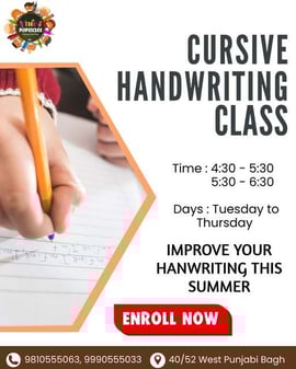 The Popsicles Early Learning Centre-Cursive Handwriting Class