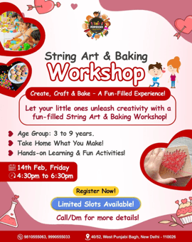 The Popsicles-Valentines Workshop specially designed for the love of children