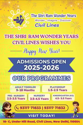 The Shri Ram Wonder Years-Admissions Open 2025-2026