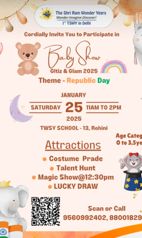 The Shri Ram Wonder Years-Baby Show-Glitz & Glam 2025
