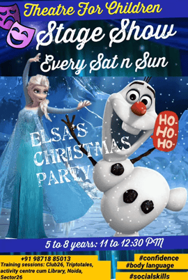 Triptotales Storytelling Centre-Elsa's Christmas Party theatre for children stage show
