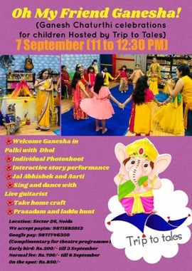 Triptotales Storytelling Centre- Ganesh Chaturthi Celebrations for children