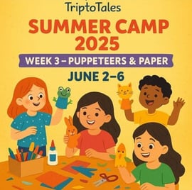 Triptotales Storytelling Centre-Summer camp week 3 Puppeteers and paper