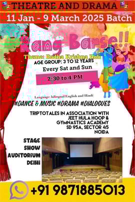 Triptotales Storytelling Centre-Theme Radha Krishna Holi Rang Barse Theatre and Drama