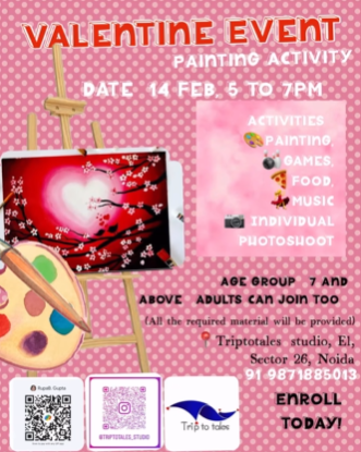 Triptotales Storytelling Centre-Valentine Event Painting Activity