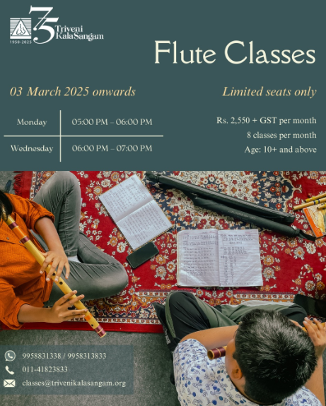 Triveni Kala Sangam-Flute Classes