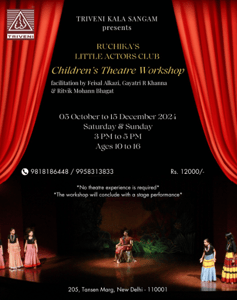 Triveni Kala Sangam- Ruchikns Little Actors Club (Childrens Theatre Workshop)