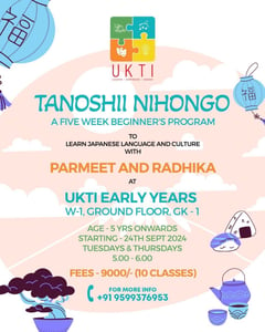 Ukti-Tanoshii Nihongo (a five week beginners Program)