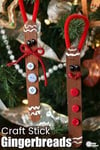 Popsicle Stick Gingerbread Man - Ornaments for Kids to Make - Happy  Hooligans