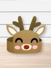 The CUTEST Reindeer Headband Craft For Christmas [Free Template]