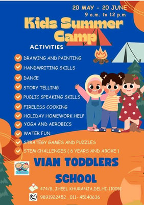 Vian Toddlers Kids Summer Camp 2024