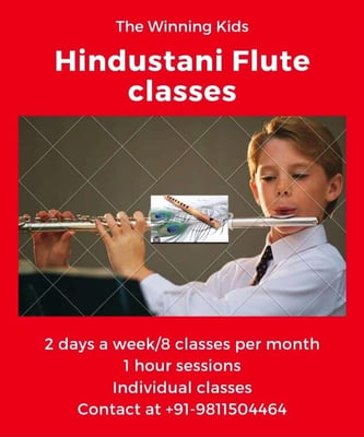 Winning Kids-Hindustani Flute classes