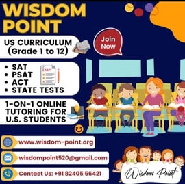 Wisdom Point-Tuition Classes US Curriculum Grade 1 to 12th Students