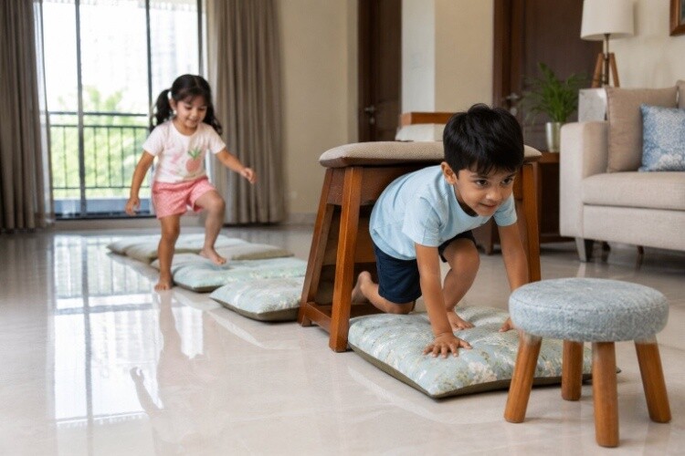 Cushion obstacle courses