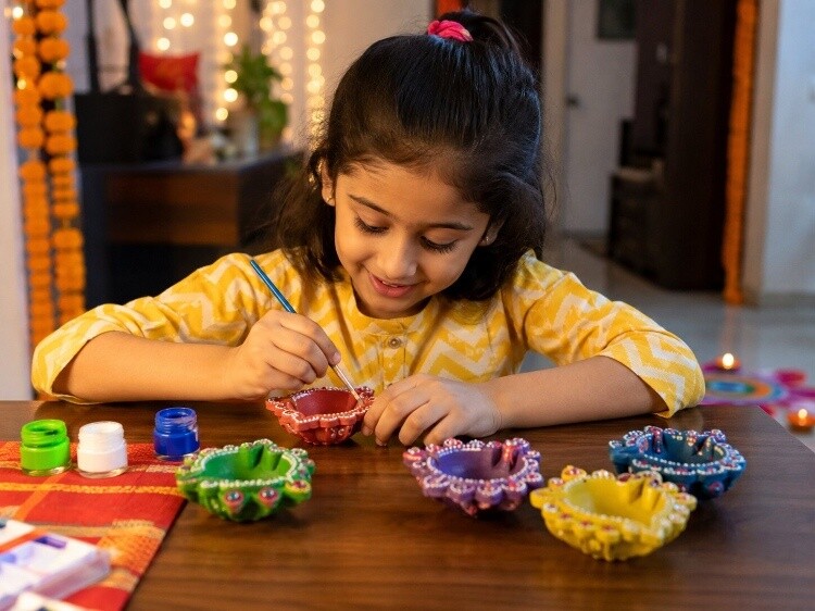 Diwali diyas