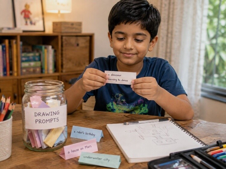 Drawing prompt jars