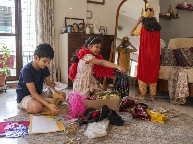 Dress-up and show prep