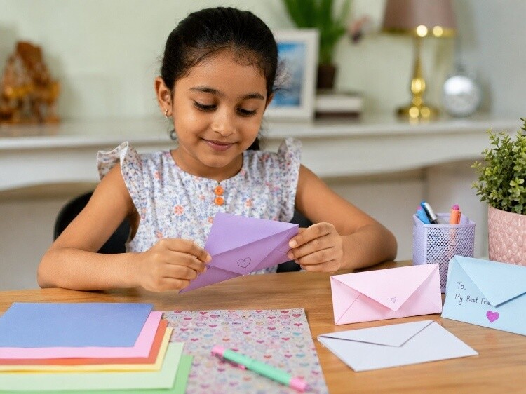 Envelope fold for handwritten notes