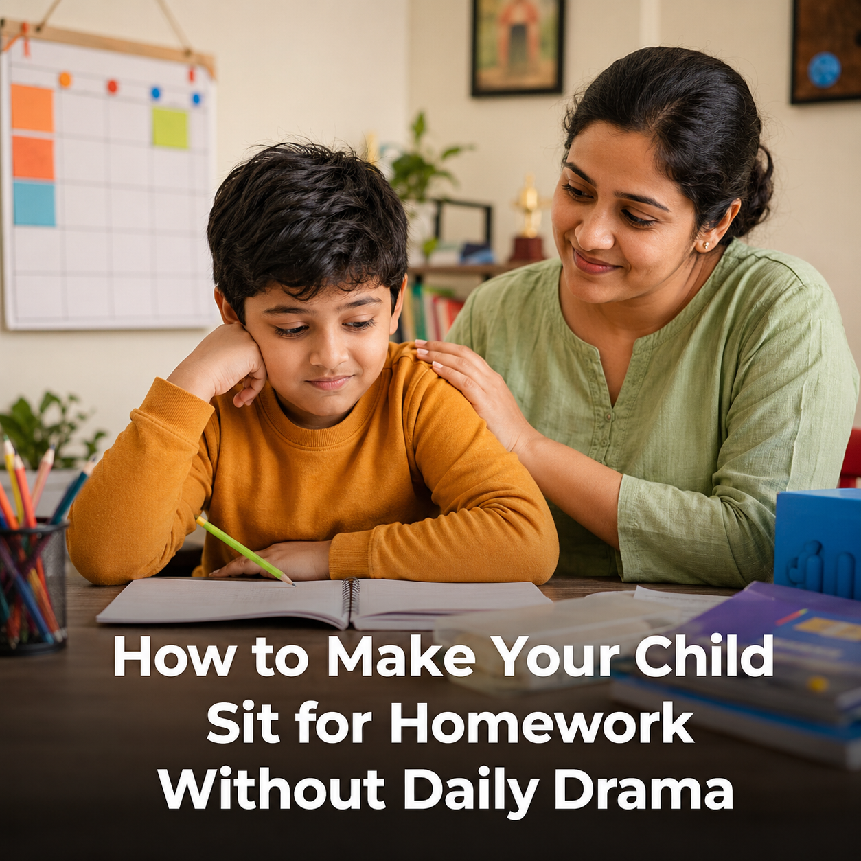 How to Make Your Child Sit for Homework Without Daily Drama