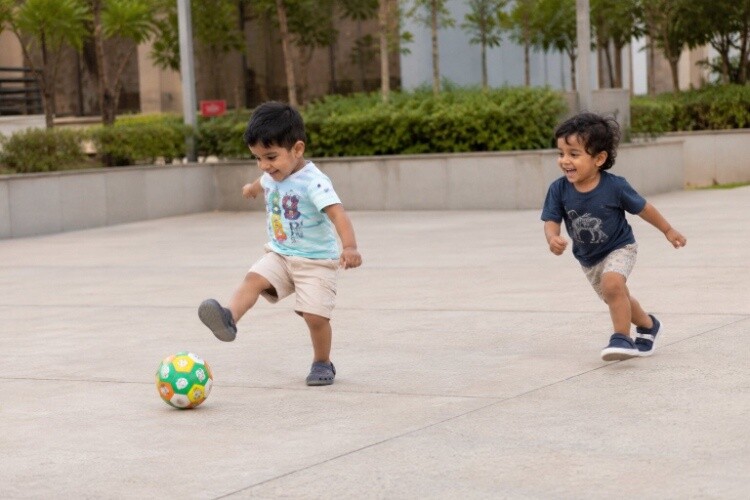Kick and chase ball games