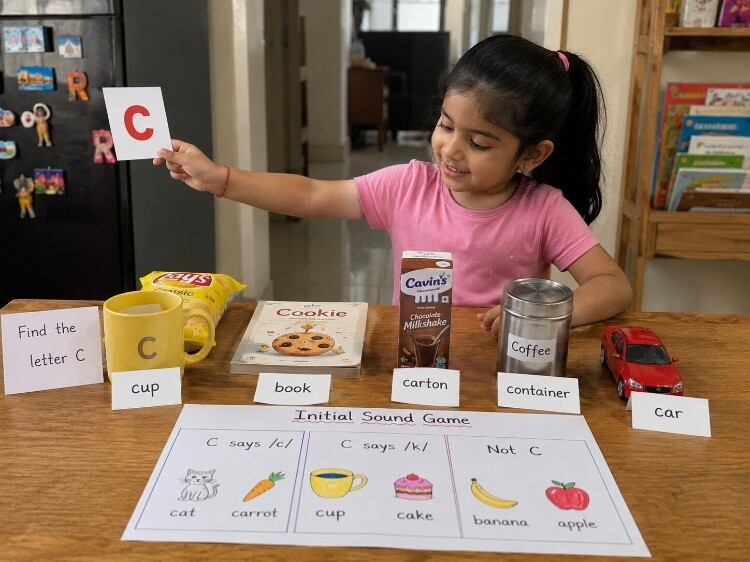 Letter hunts and sound games