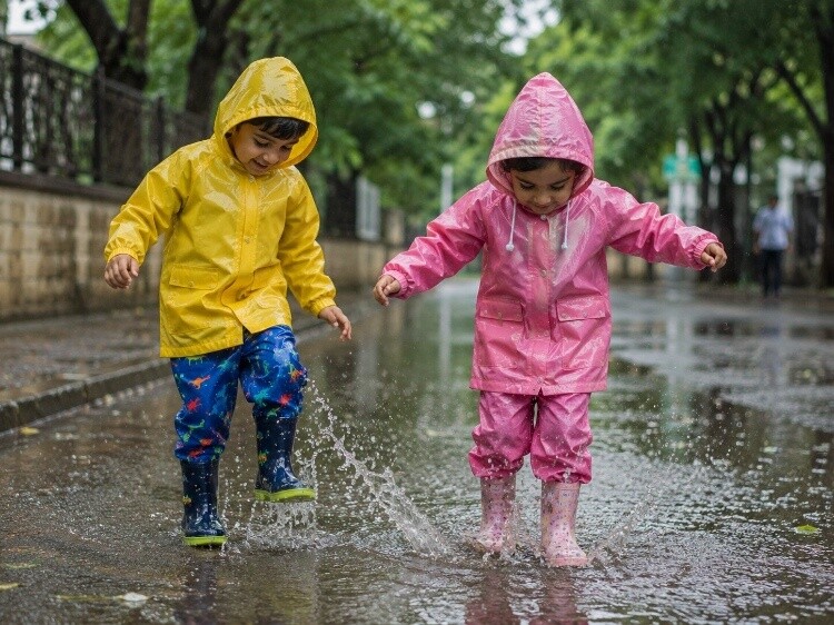 Monsoon puddle expeditions