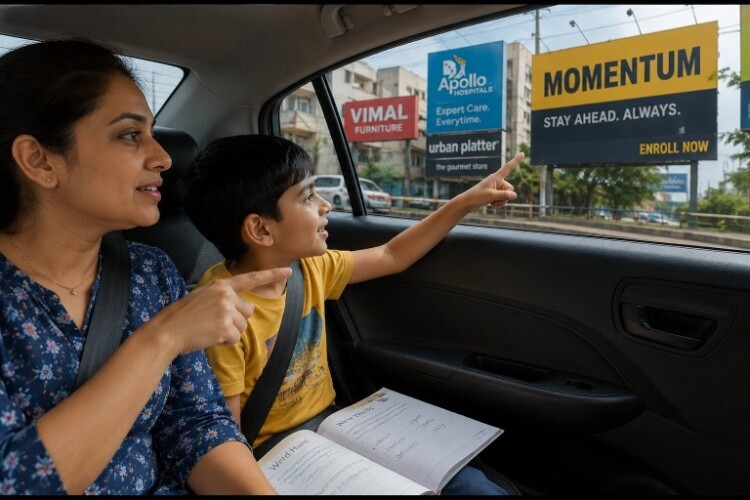 Newspaper or hoarding word hunt