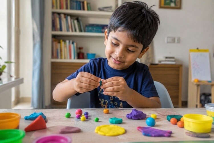 Playdough or clay strengthening exercises