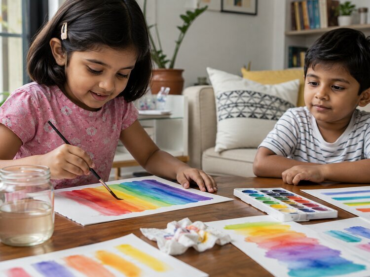 Rainbow blending exercises
