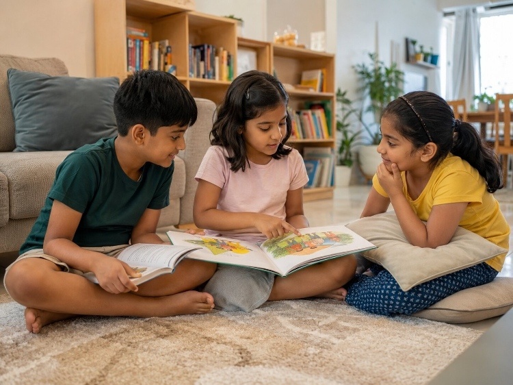 Reading books about friendship and discussing them