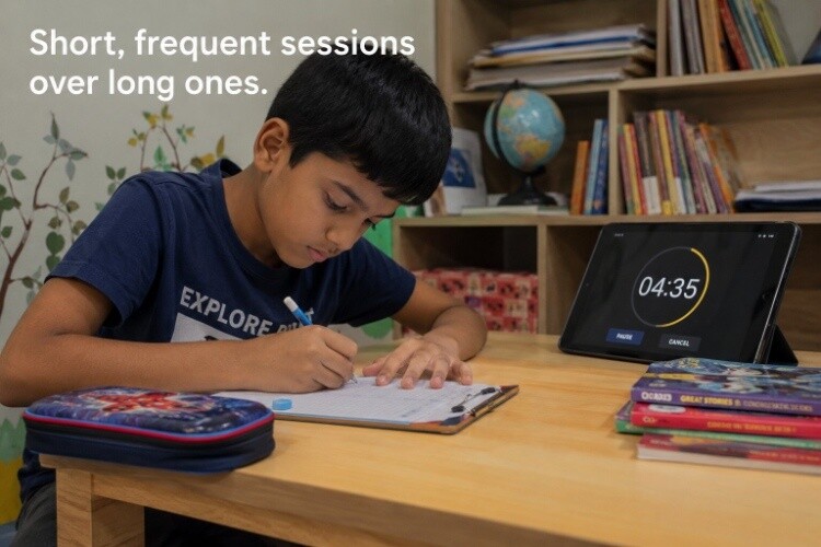 Short, frequent sessions over long ones