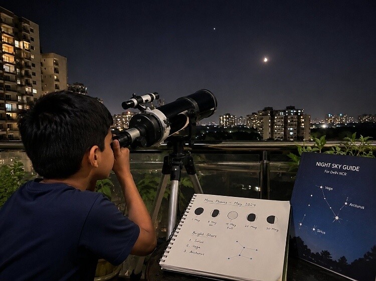 Star and moon watching