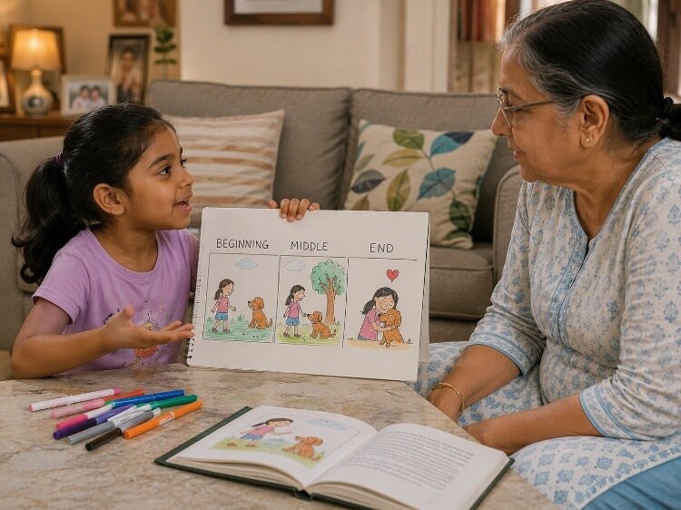 Story sequencing and retelling