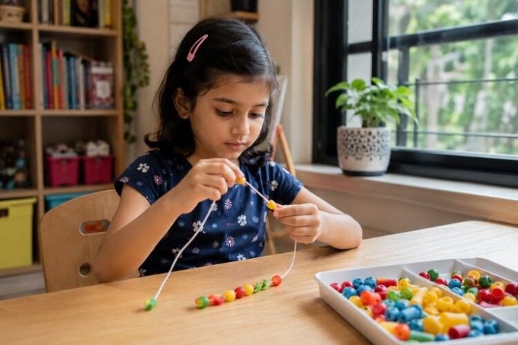 Threading beads
