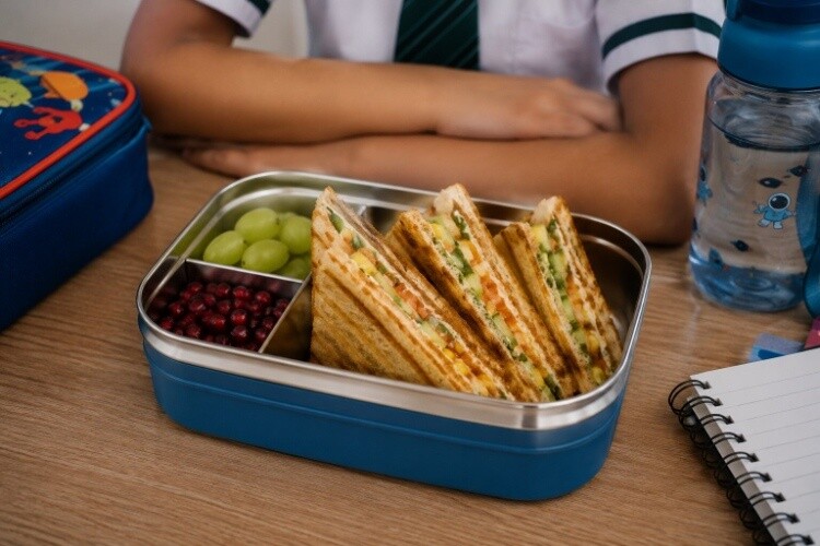 Vegetable-stuffed sandwiches, lightly grilled