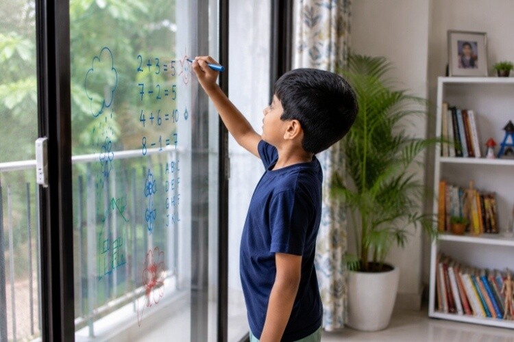 Vertical surface writing