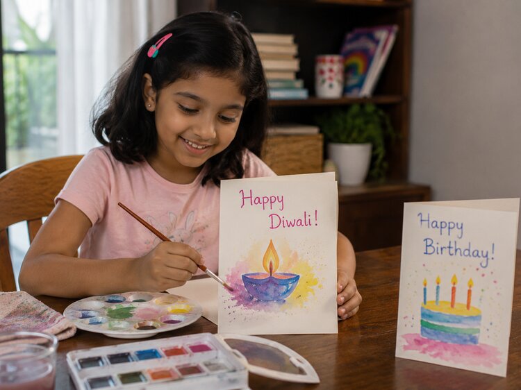 Watercolor greeting cards