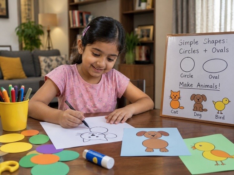 Simple animal shapes